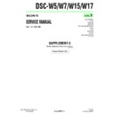 Sony DSC-W15, DSC-W17, DSC-W5, DSC-W7 (serv.man12) Service Manual