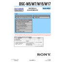 dsc-w15, dsc-w17, dsc-w5, dsc-w7 (serv.man4) service manual