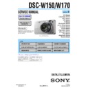 Sony DSC-W150, DSC-W170 (serv.man2) Service Manual