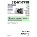 Sony DSC-W150, DSC-W170 Service Manual