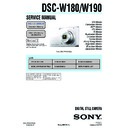 dsc-w180, dsc-w190 service manual