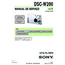 Sony DSC-W200 (serv.man10) Service Manual