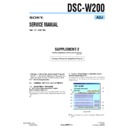 Sony DSC-W200 (serv.man6) Service Manual