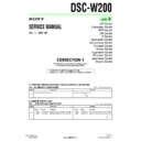 Sony DSC-W200 (serv.man9) Service Manual