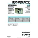 Sony DSC-W210, DSC-W215 (serv.man2) Service Manual