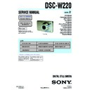 dsc-w220 (serv.man2) service manual