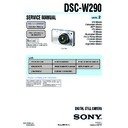 Sony DSC-W290 (serv.man2) Service Manual