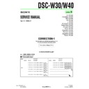 Sony DSC-W30, DSC-W40 (serv.man12) Service Manual