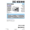 dsc-w30, dsc-w40 (serv.man2) service manual