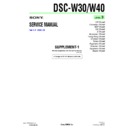 Sony DSC-W30, DSC-W40 (serv.man6) Service Manual
