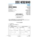 Sony DSC-W30, DSC-W40 (serv.man7) Service Manual