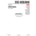 Sony DSC-W30, DSC-W40 (serv.man8) Service Manual