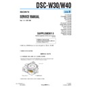 Sony DSC-W30, DSC-W40 (serv.man9) Service Manual