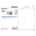 Sony DSC-W310 Service Manual