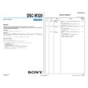 Sony DSC-W320 (serv.man3) Service Manual