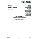 Sony DSC-W35 (serv.man6) Service Manual