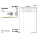 Sony DSC-W350 Service Manual
