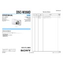 Sony DSC-W350D (serv.man2) Service Manual