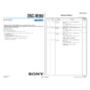 Sony DSC-W360 Service Manual