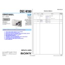 Sony DSC-W380 (serv.man2) Service Manual