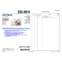 Sony DSC-W510 Service Manual