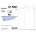Sony DSC-W515PS Service Manual