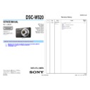 Sony DSC-W520 Service Manual