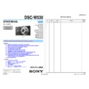 Sony DSC-W530 (serv.man2) Service Manual