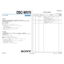 Sony DSC-W570 (serv.man3) Service Manual