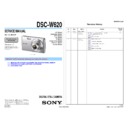Sony DSC-W620 Service Manual