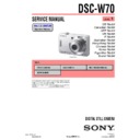 Sony DSC-W70 (serv.man3) Service Manual