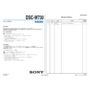 Sony DSC-W730 (serv.man3) Service Manual