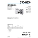 dsc-w830 service manual