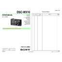 Sony DSC-WX10 Service Manual