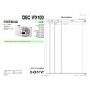 Sony DSC-WX100 Service Manual