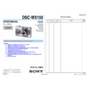 Sony DSC-WX150 (serv.man2) Service Manual