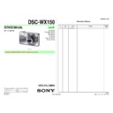 Sony DSC-WX150 Service Manual