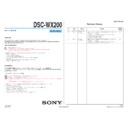 Sony DSC-WX200 (serv.man3) Service Manual