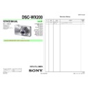 Sony DSC-WX200 Service Manual