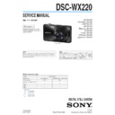 Sony DSC-WX220 Service Manual