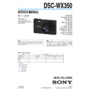 Sony DSC-WX350 (serv.man2) Service Manual