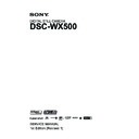 Sony DSC-WX500 Service Manual