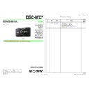 Sony DSC-WX7 Service Manual