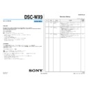Sony DSC-WX9 (serv.man3) Service Manual