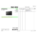 Sony DSC-WX9 Service Manual