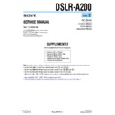 Sony DSLR-A200 (serv.man2) Service Manual