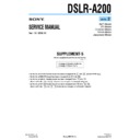 Sony DSLR-A200 (serv.man4) Service Manual
