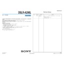 Sony DSLR-A290L Service Manual