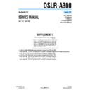 Sony DSLR-A300 (serv.man3) Service Manual