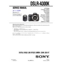 Sony DSLR-A300K Service Manual